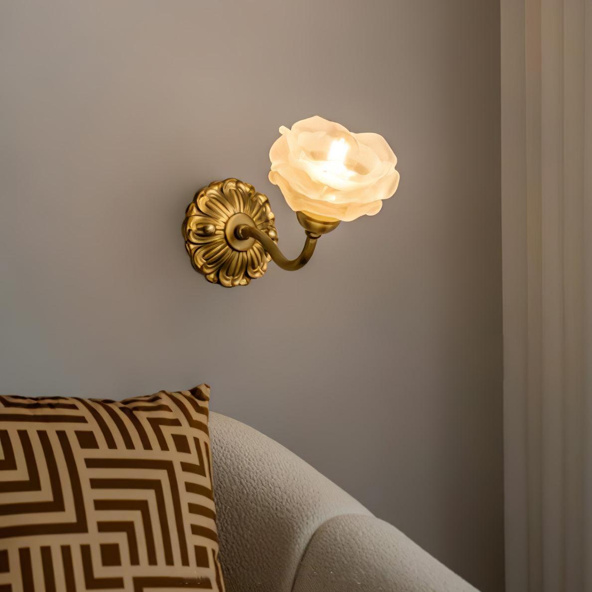 Palo Brass Floral Luxury Wall Lamp