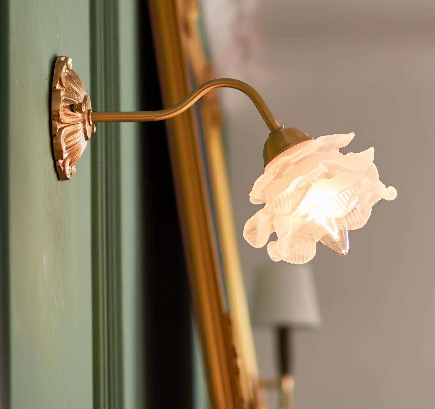 Palo Brass Floral Luxury Wall Lamp