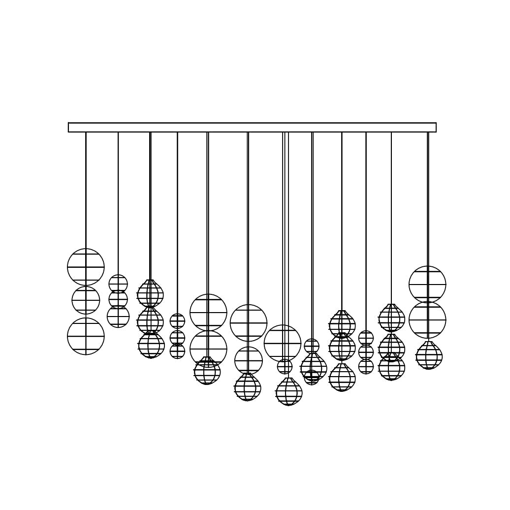 ANIMA Breath of Light Customize Chandelier