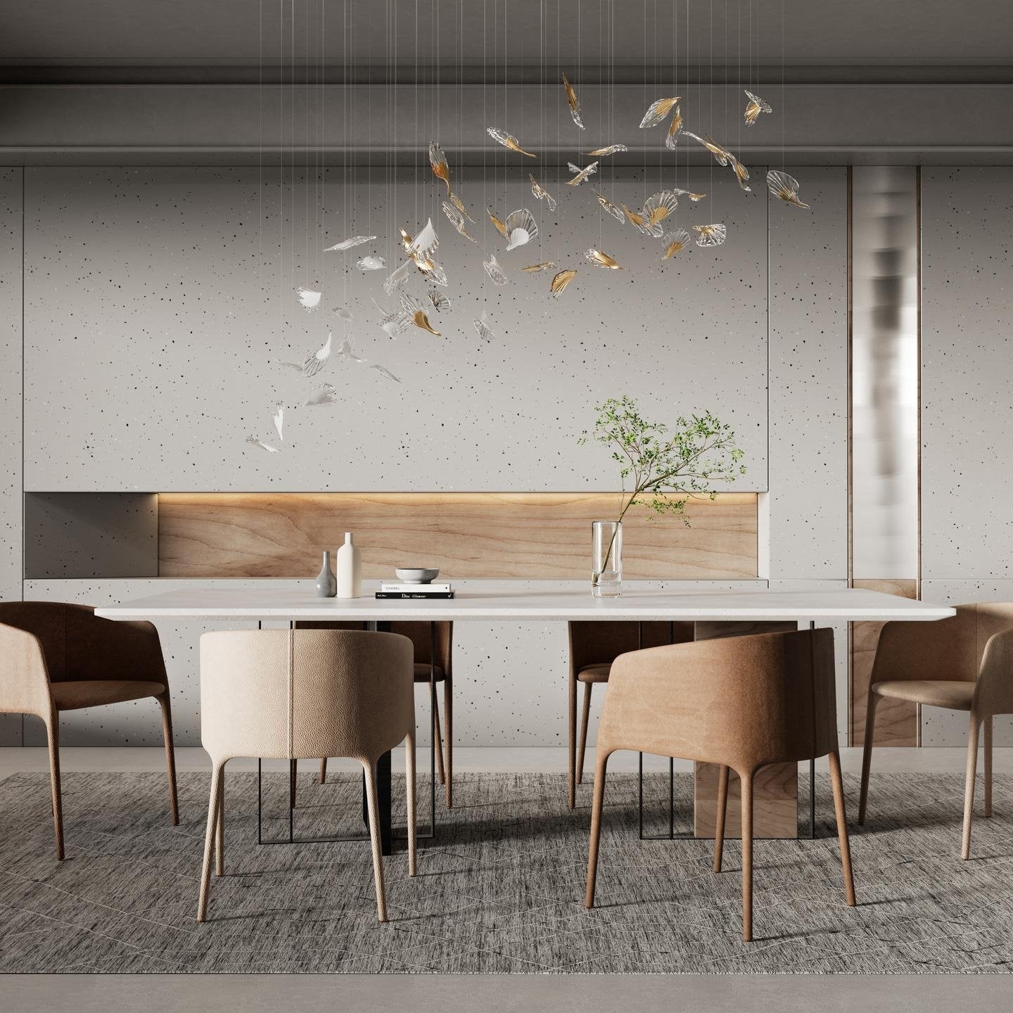 Asorus Artistic Leaf-Shape Chandelier