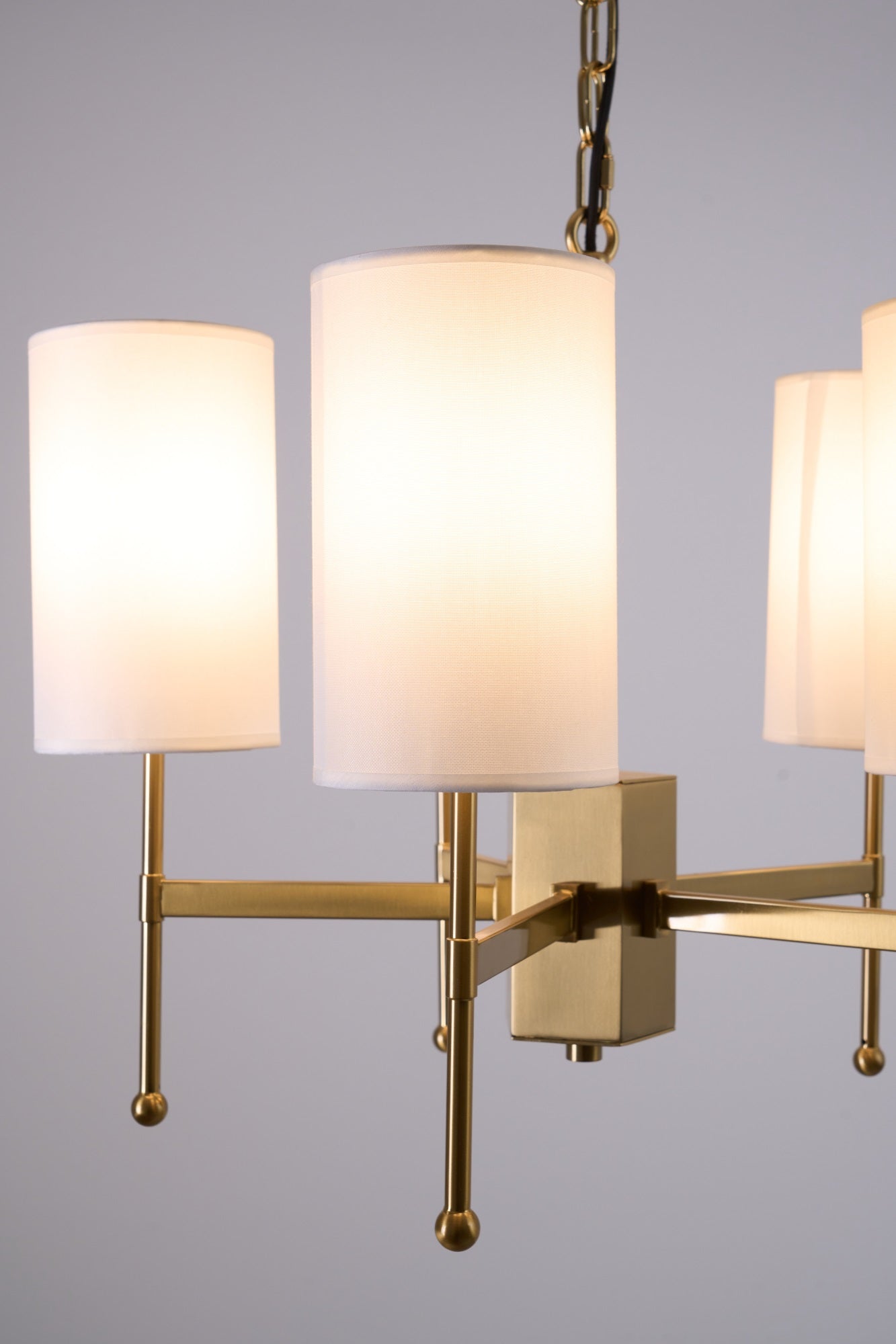 Ulcarisra Traditional Vintage Brass Fabric Chandelier