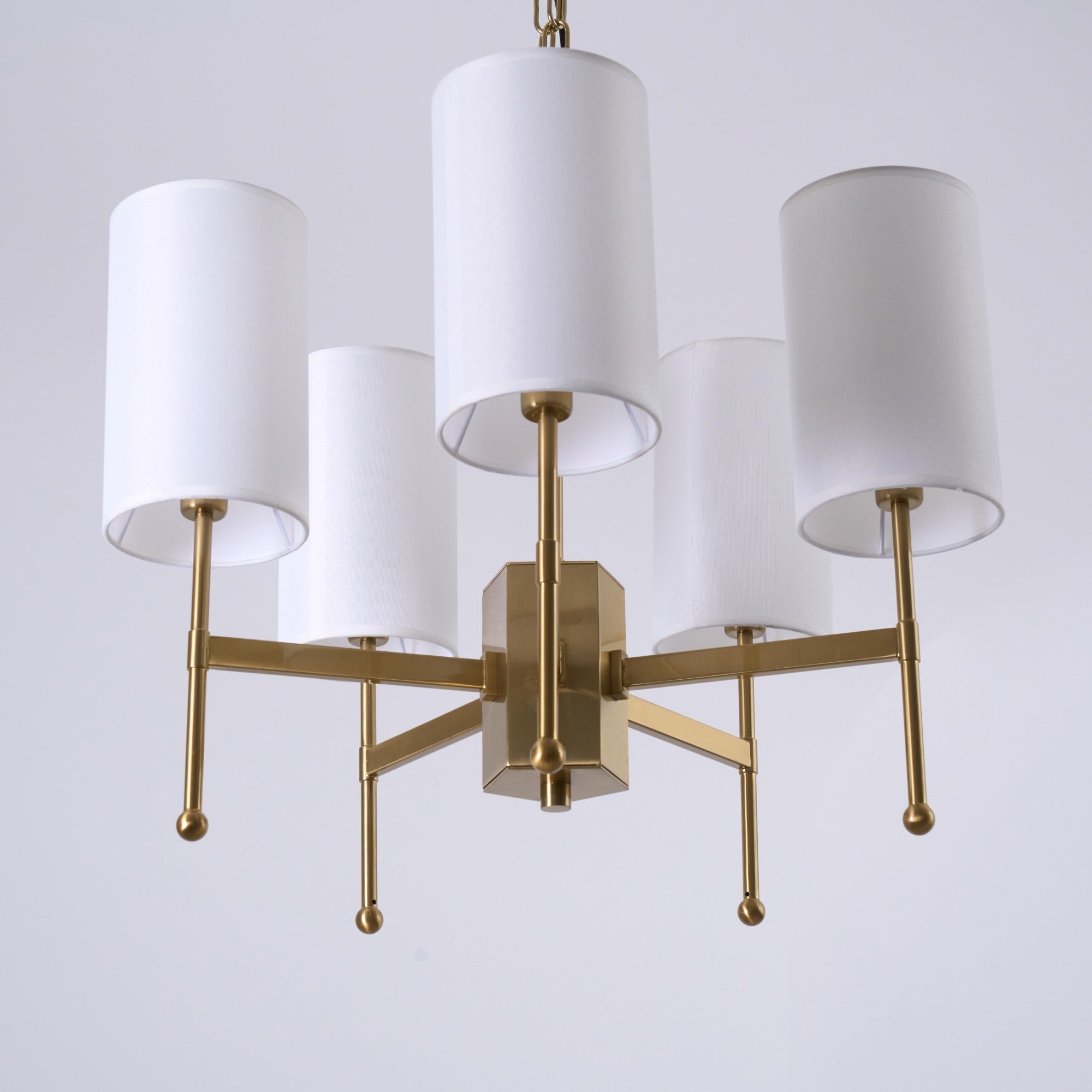 Ulcarisra Traditional Vintage Brass Fabric Chandelier