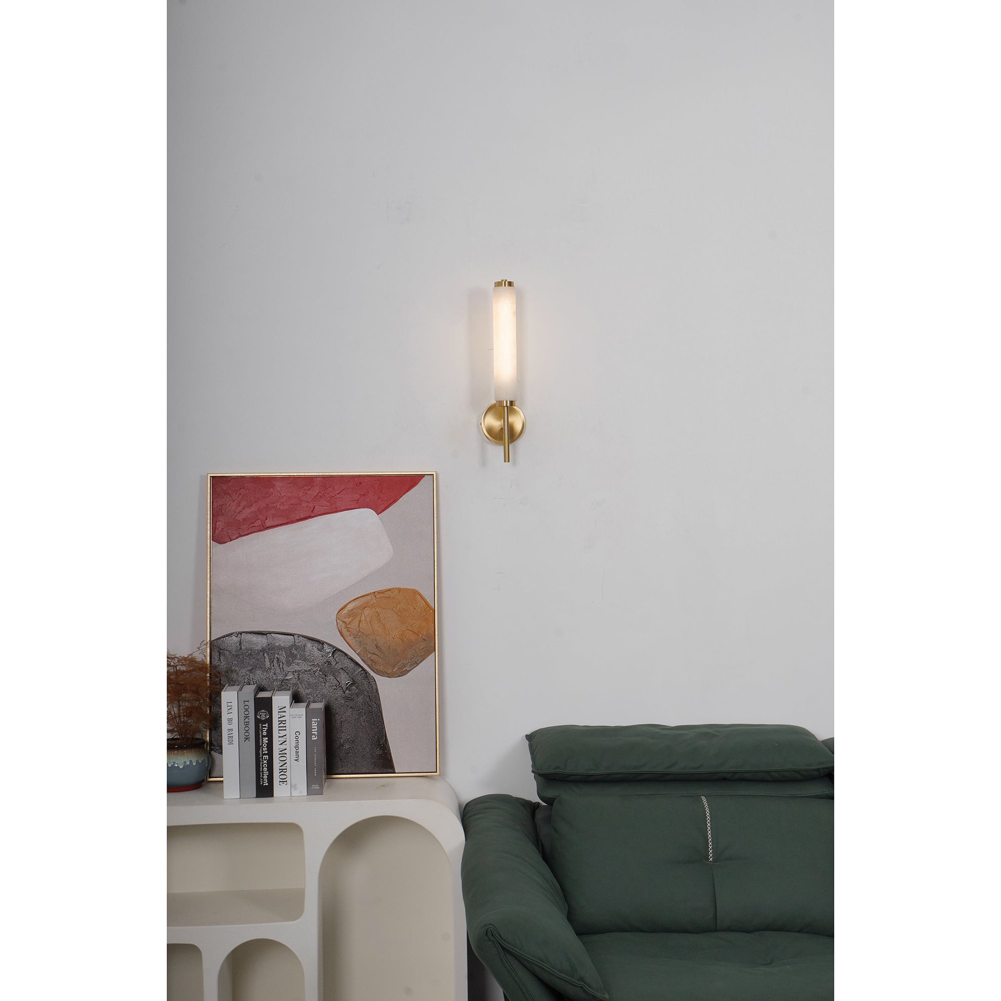 Orinley Alabaster Indoor Wall Light