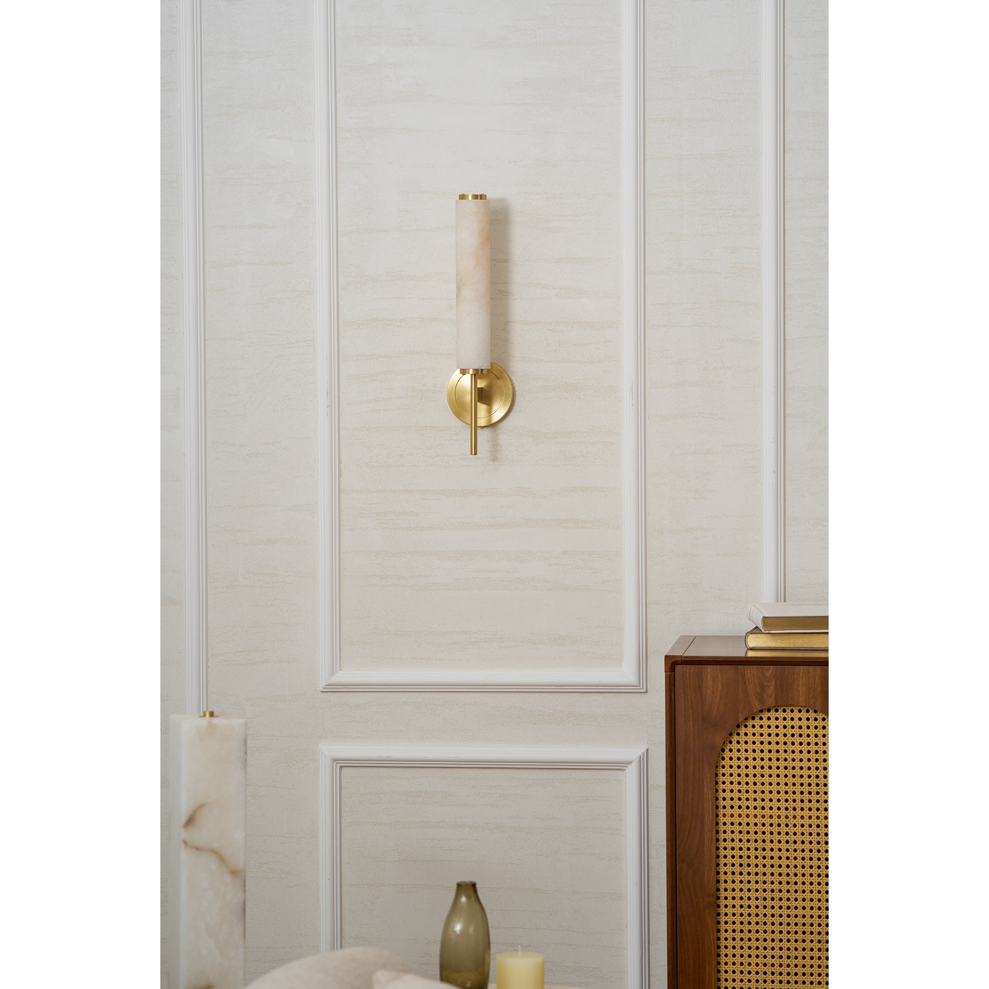 Orinley Alabaster Indoor Wall Light