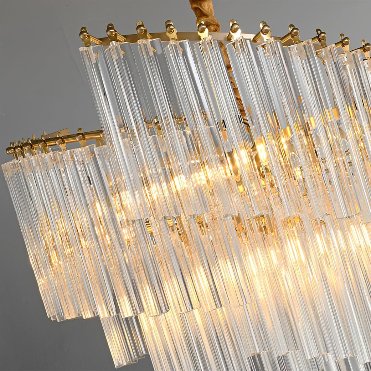 Ala Postmodern Luxury Brinicle Crystal Chandelier