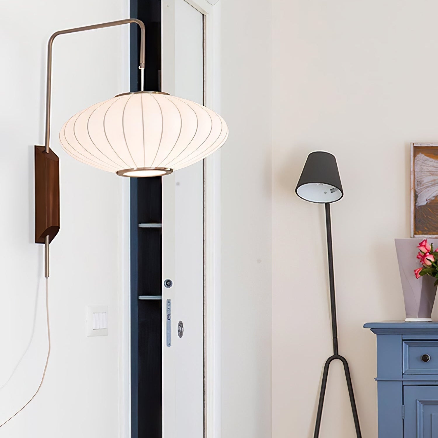Lustra Wall Sconce Walnut Ball - Neutral Decor