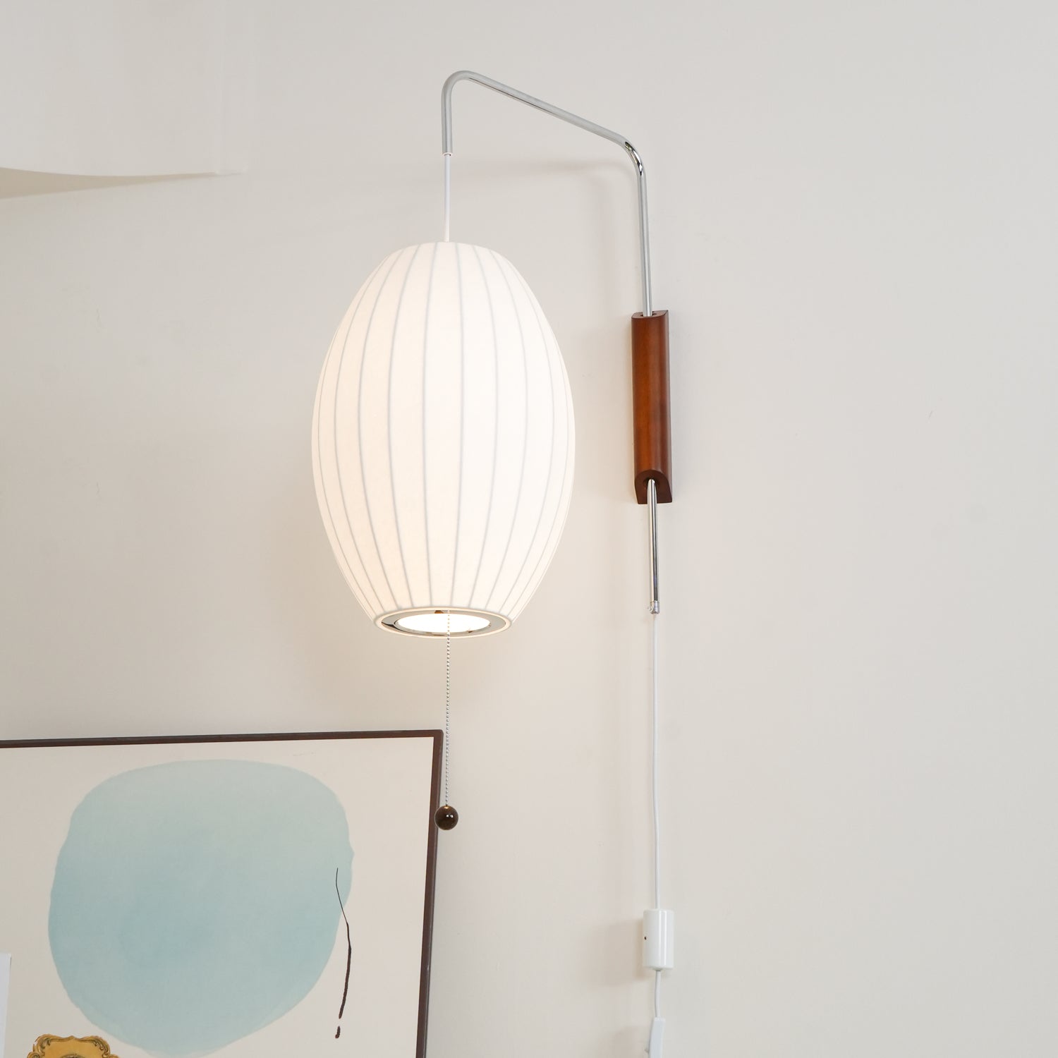 Lustra Wall Sconce Walnut Ball - Neutral Decor