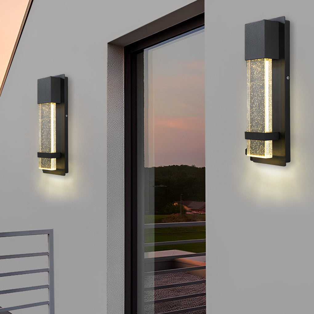 Patricia Minimalist Bubble LED Glass Outdoor Wall Lamp
