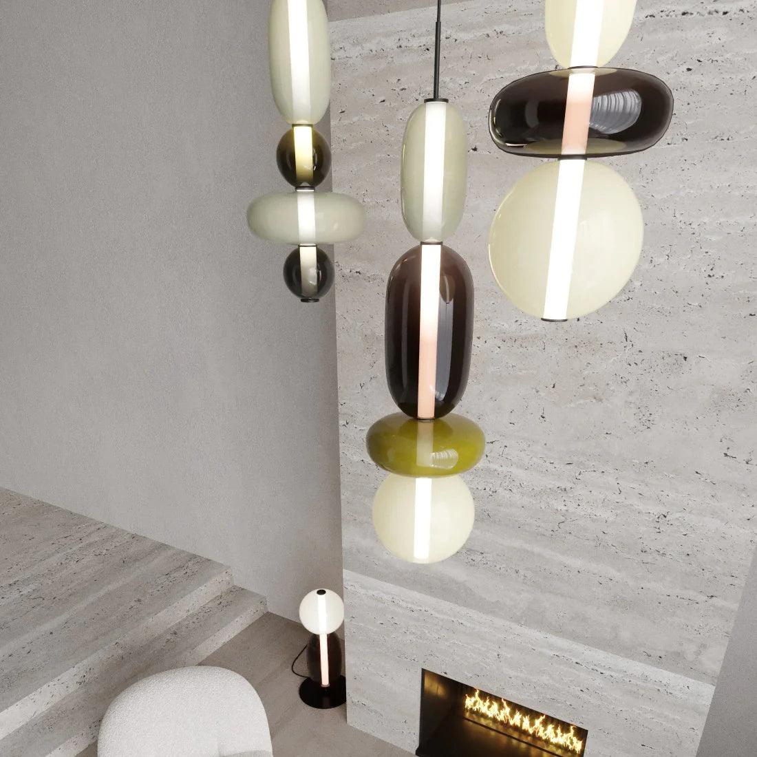 Lioraena Candied Glass Cluster Pendant Light