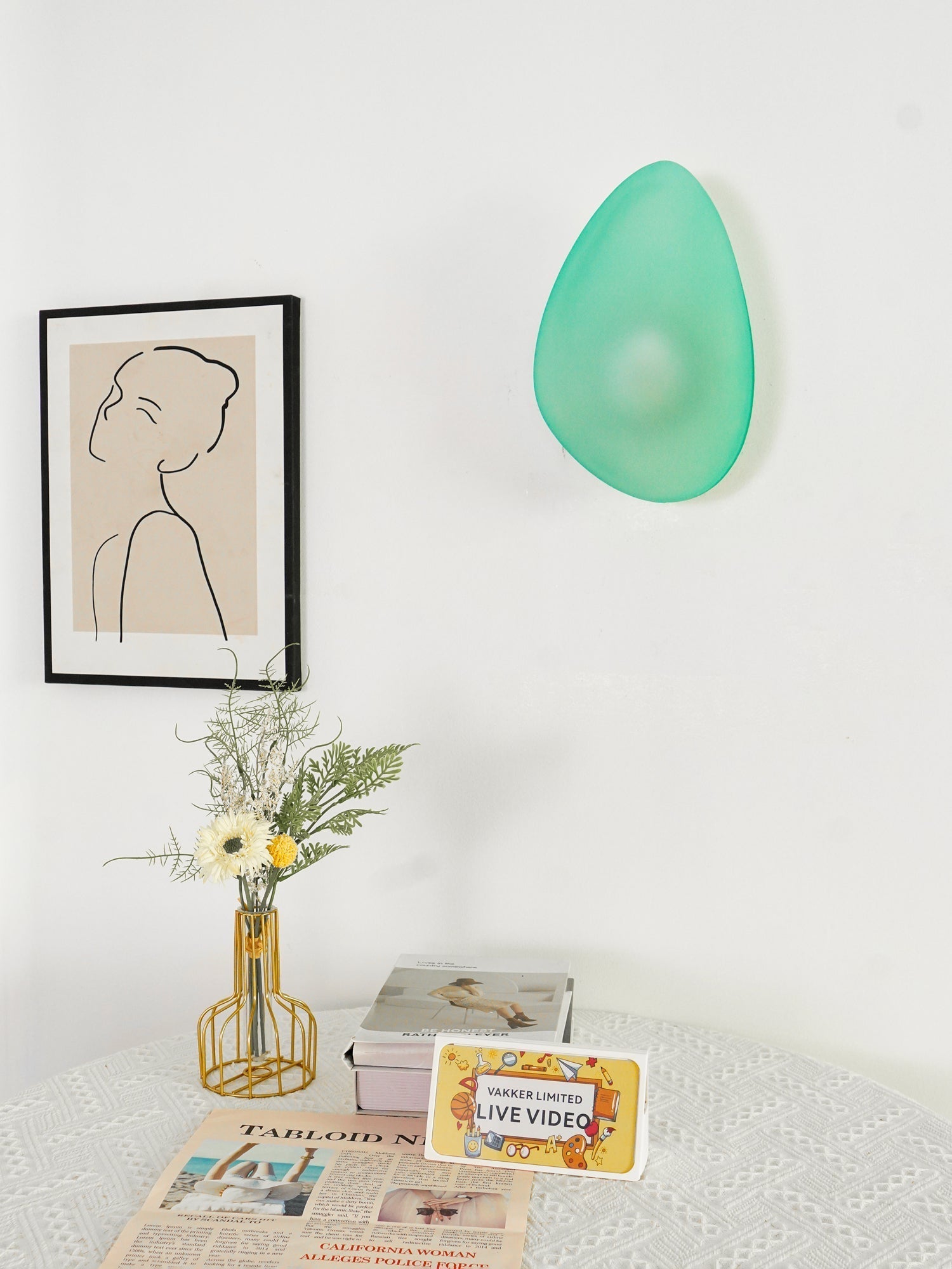 Eirinina Wall Lamp Bubble Glass