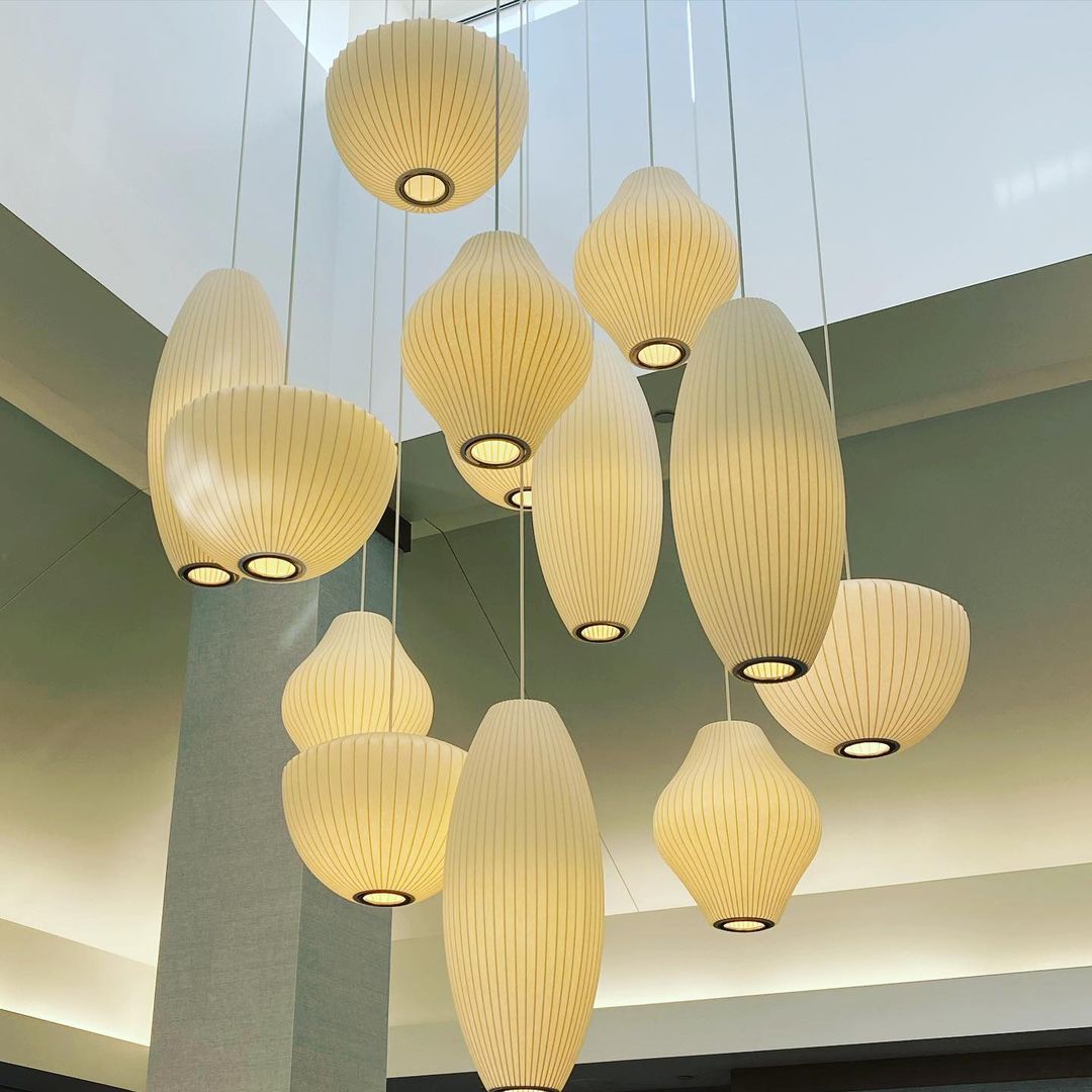 Bis Silk & Steel Pendant Lamp