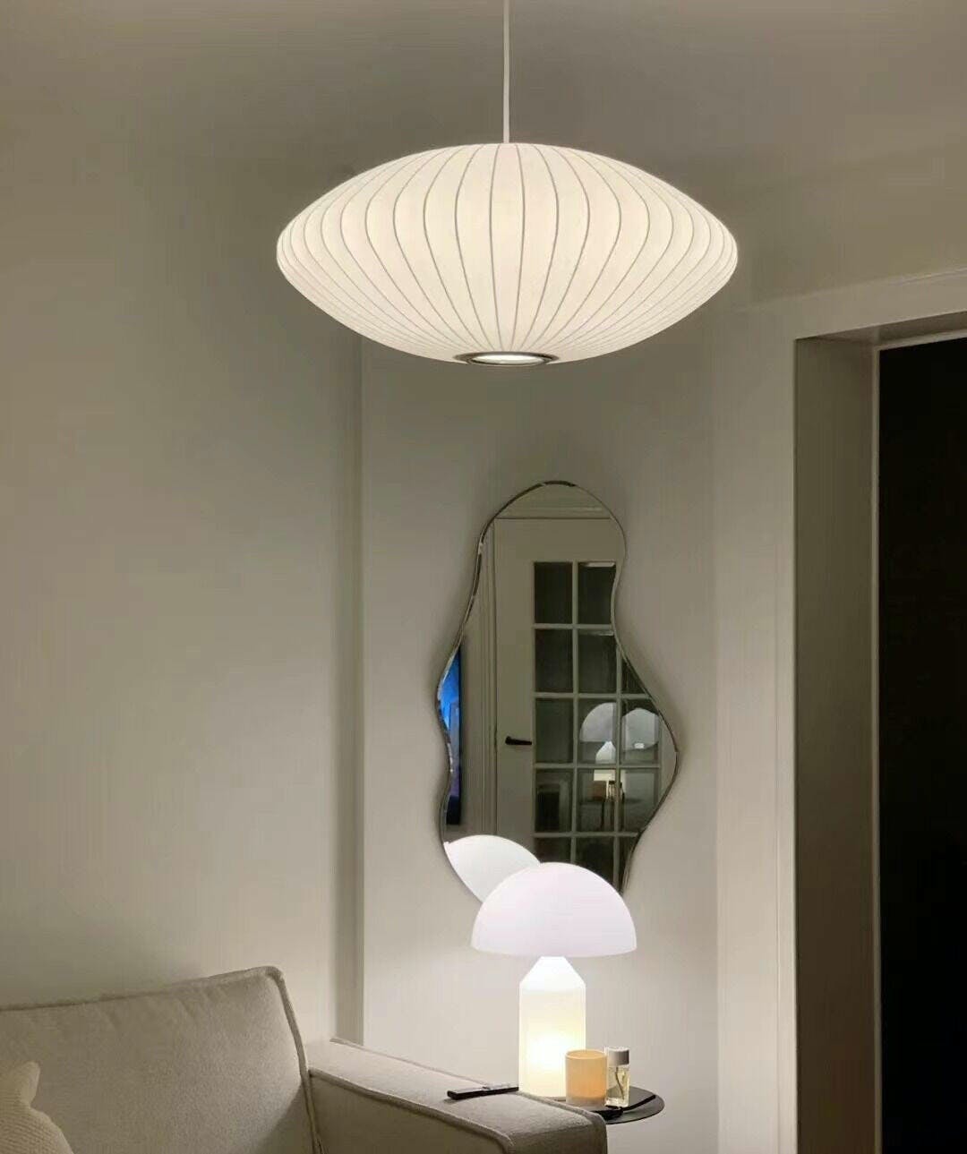 Bis Silk & Steel Pendant Lamp