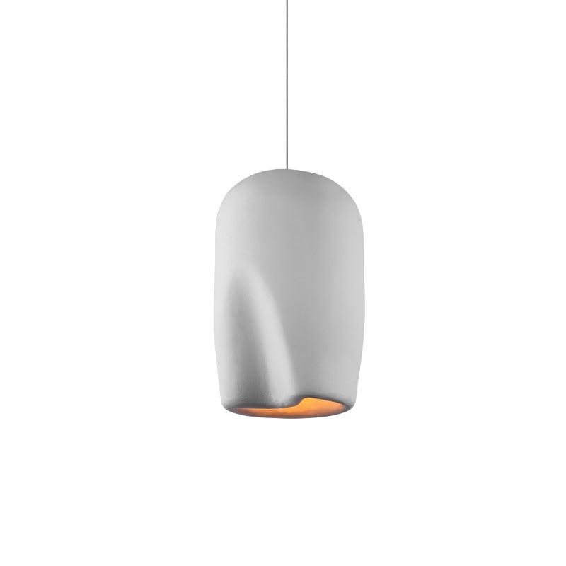 Nuo Pendant Lamp Plaster Rounded Dome Wabi Sabi