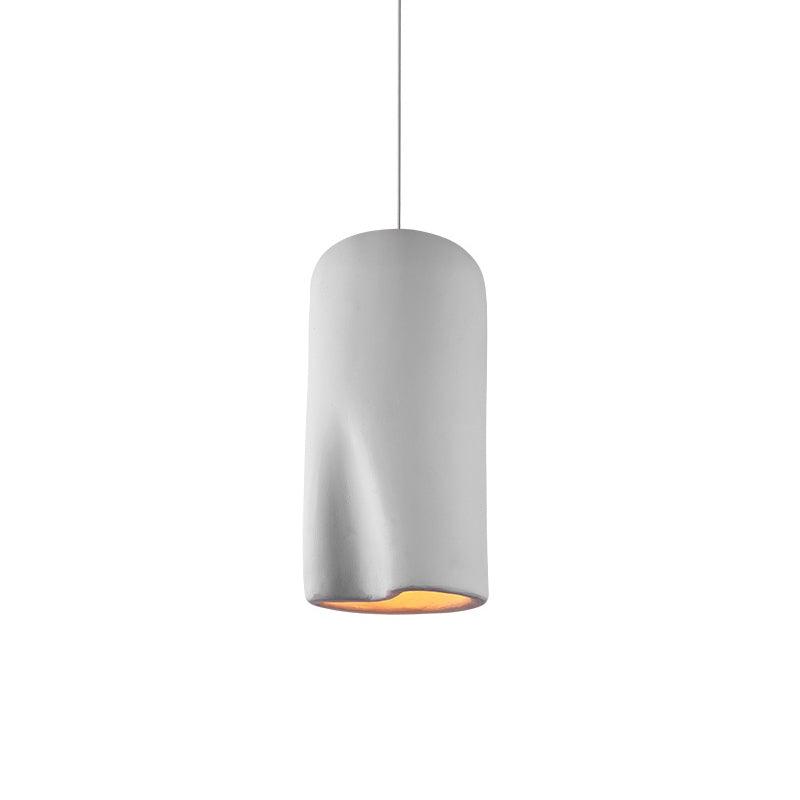 Nuo Pendant Lamp Plaster Rounded Dome Wabi Sabi