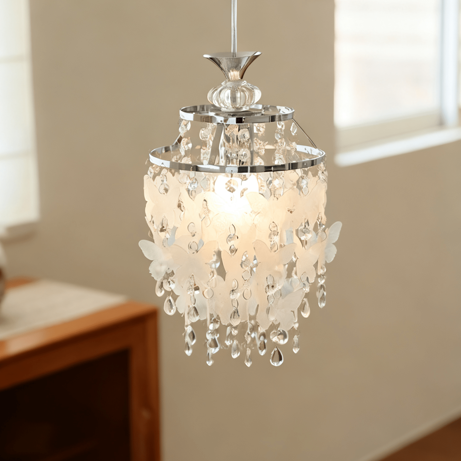 Quenby Butterfly Crystal Pendant Light