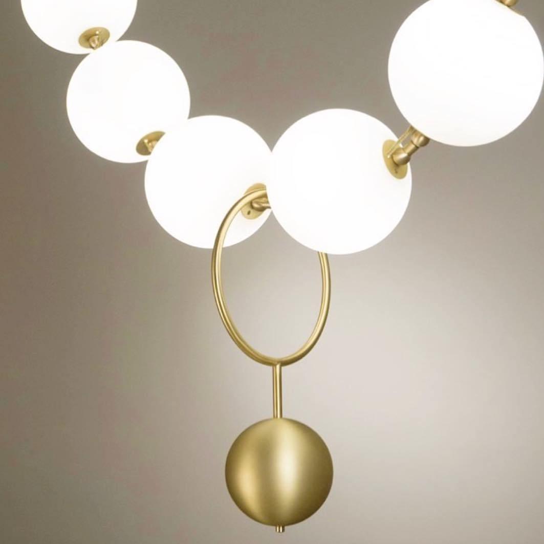 Lustra Pendant Lamp Necklace Glass - Neutral Decor