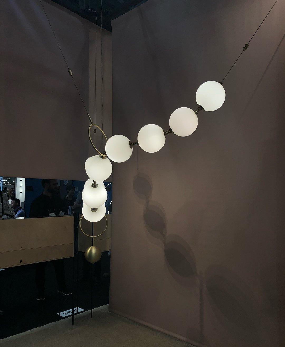 Lustra Pendant Lamp Necklace Glass - Neutral Decor