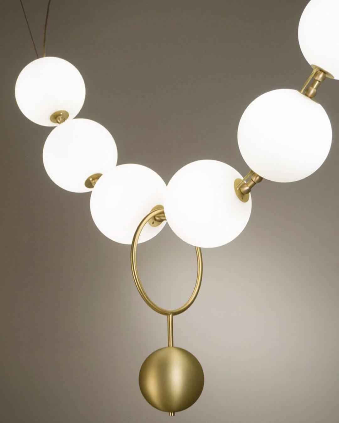 Lustra Pendant Lamp Necklace Glass - Neutral Decor