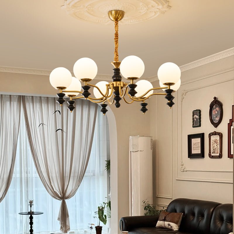 Ordore Traditional Elegance Vintage Wood Chandelier