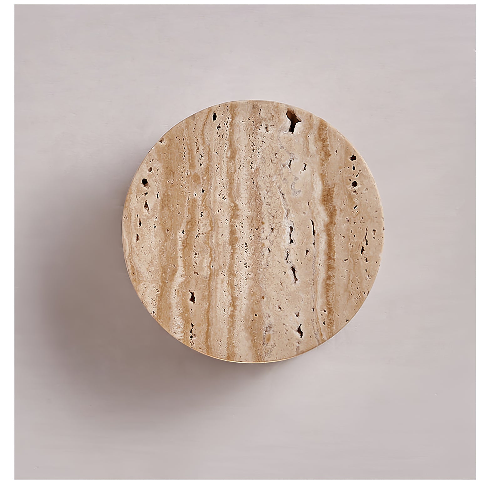 Caelan Minimalist Travertine Wall Lamp