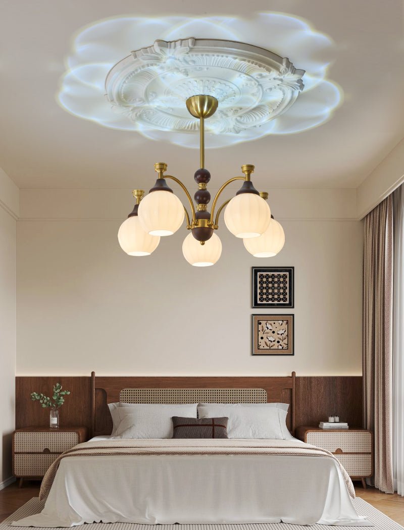 Illoros Traditional Elegance Wood Chandelier
