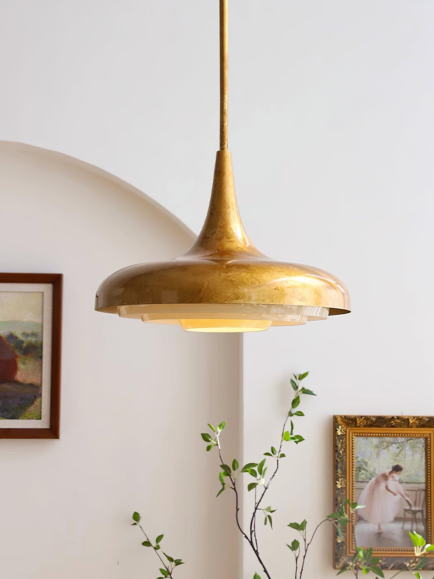 Liorinine Mid-Century Modern Glass Pendant Light