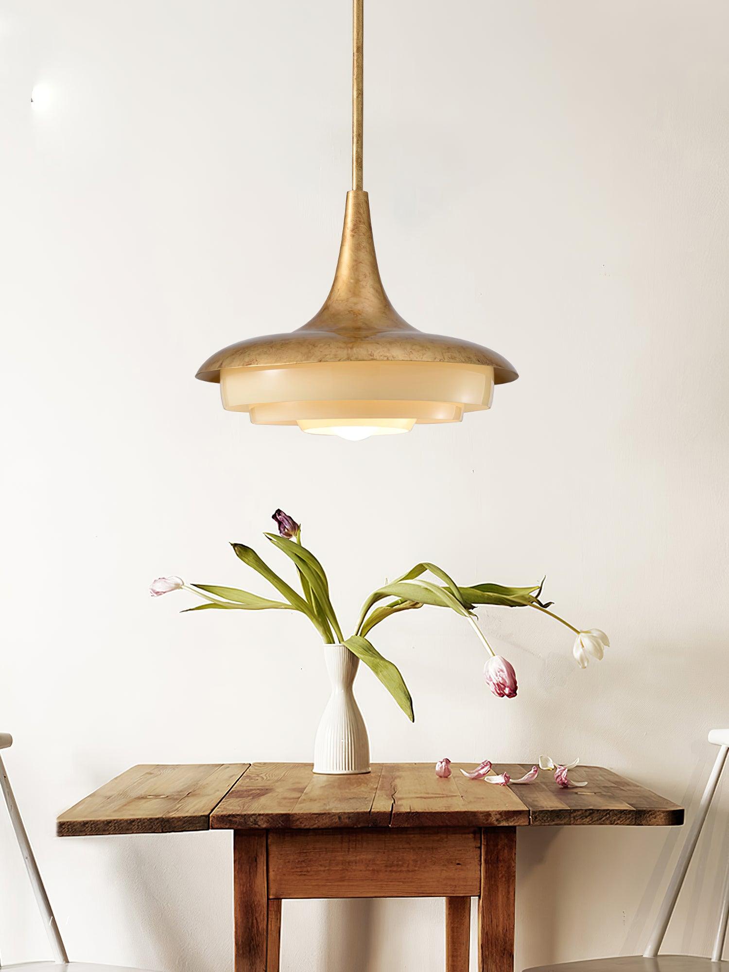 Liorinine Mid-Century Modern Glass Pendant Light