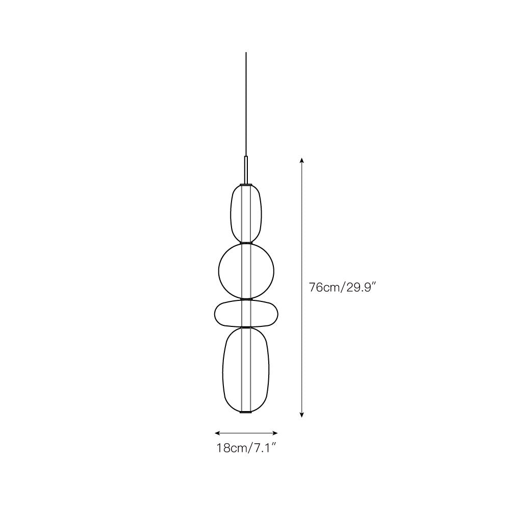 Zodore Premium Art Stained Glass Pendant Lamp