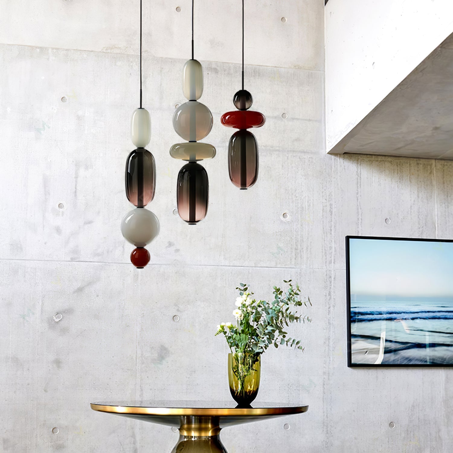 Lioraena Candied Glass Cluster Pendant Light