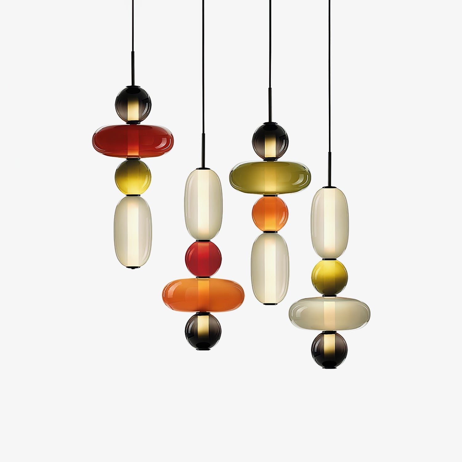 Lioraena Candied Glass Cluster Pendant Light