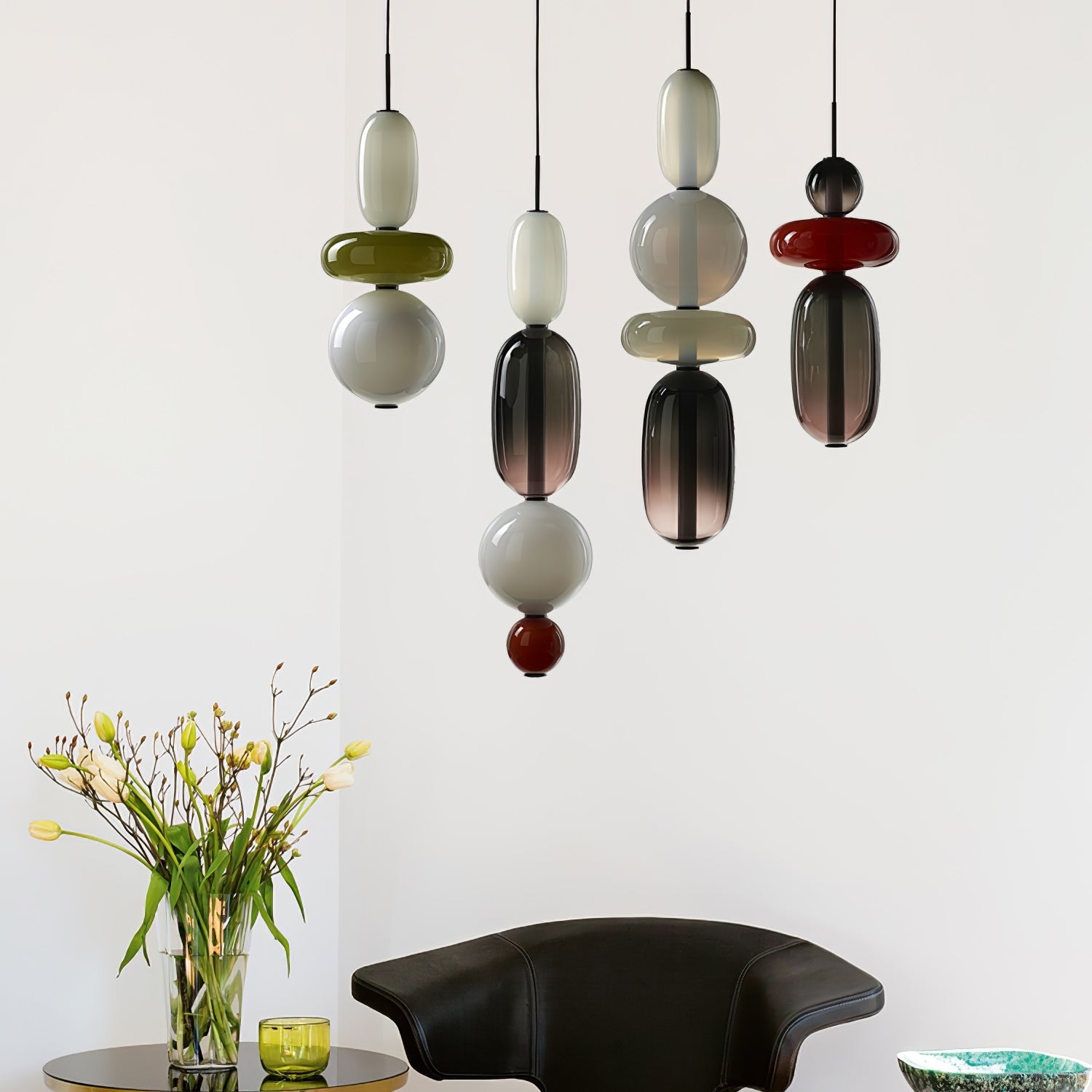 Lioraena Candied Glass Cluster Pendant Light
