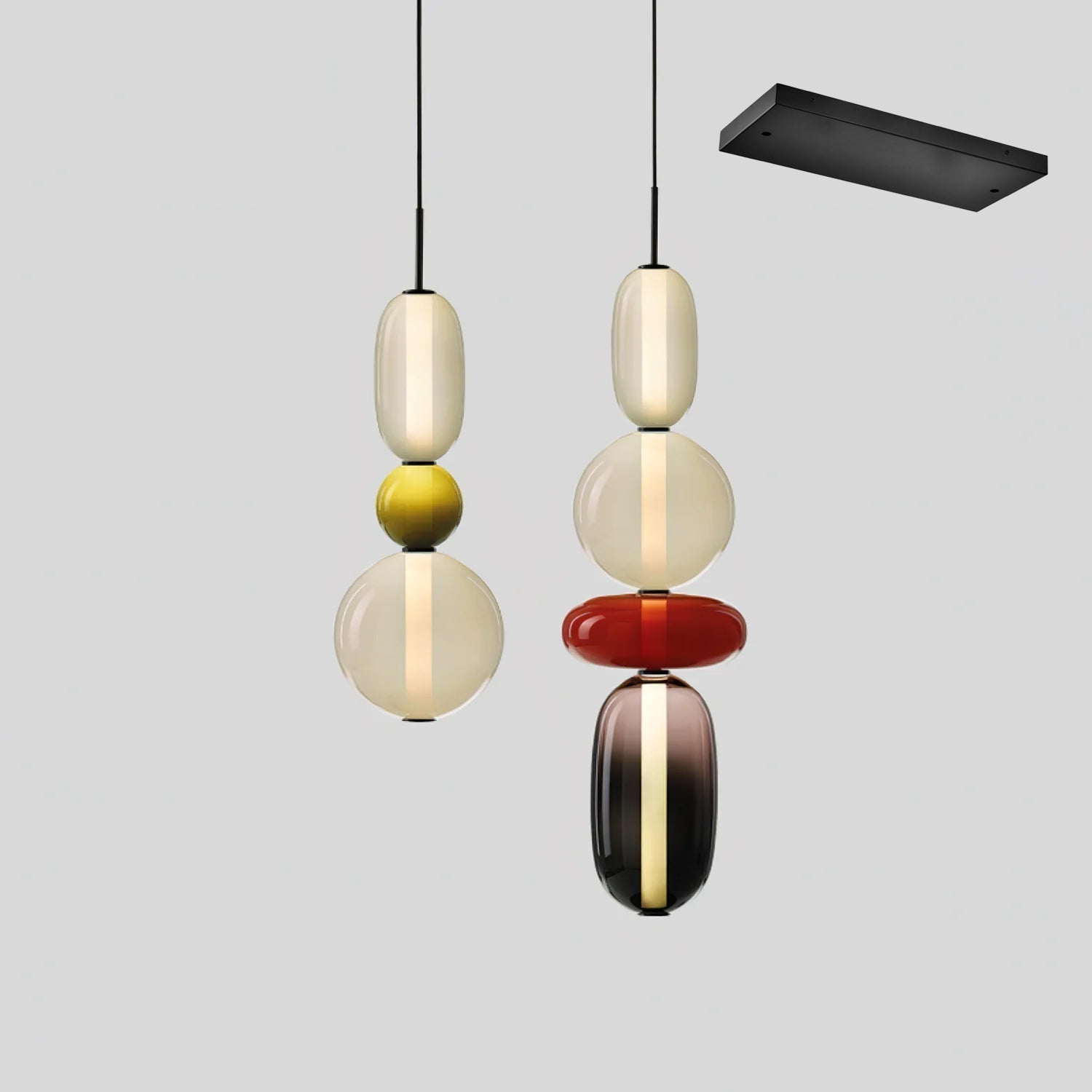 Lioraena Candied Glass Cluster Pendant Light