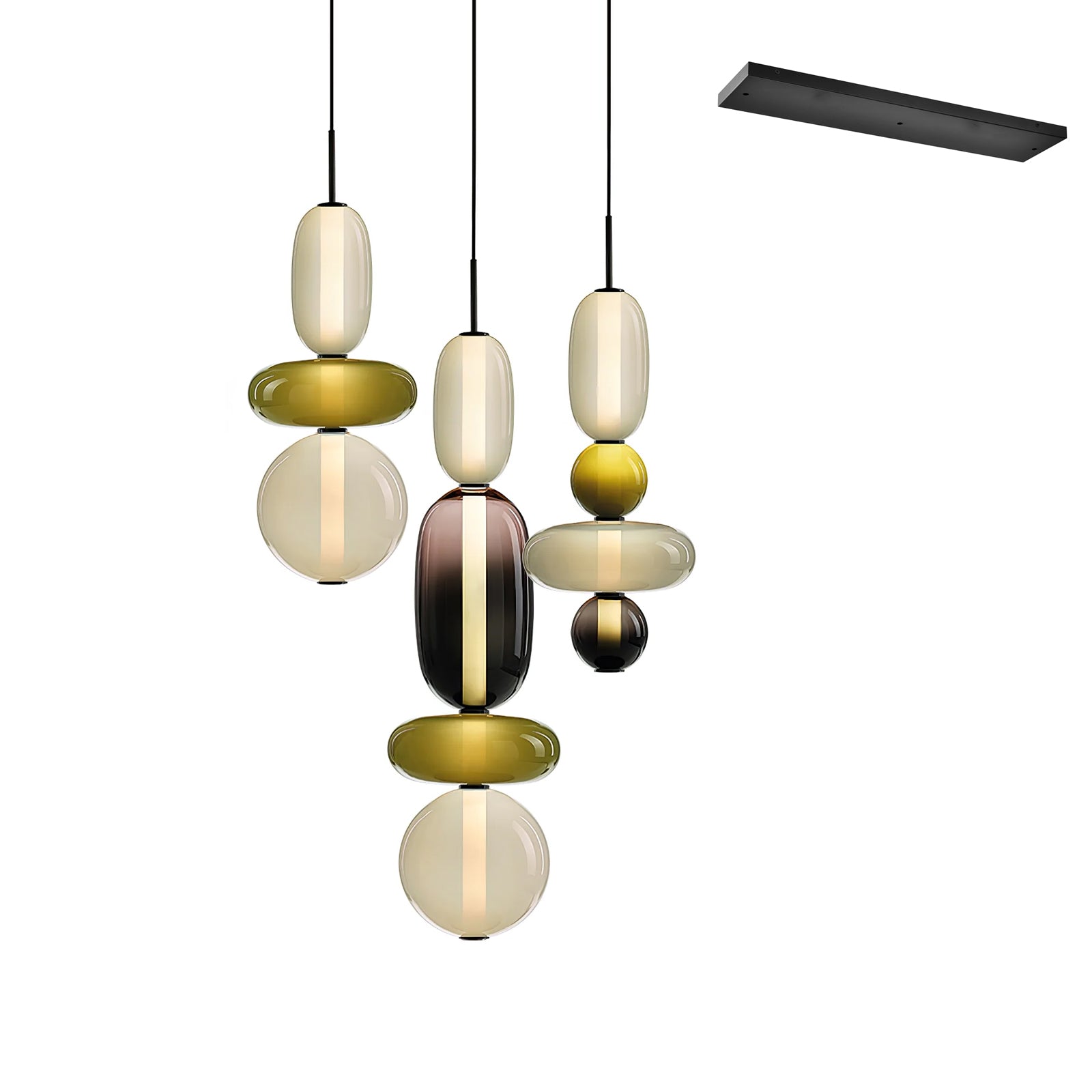 Lioraena Candied Glass Cluster Pendant Light