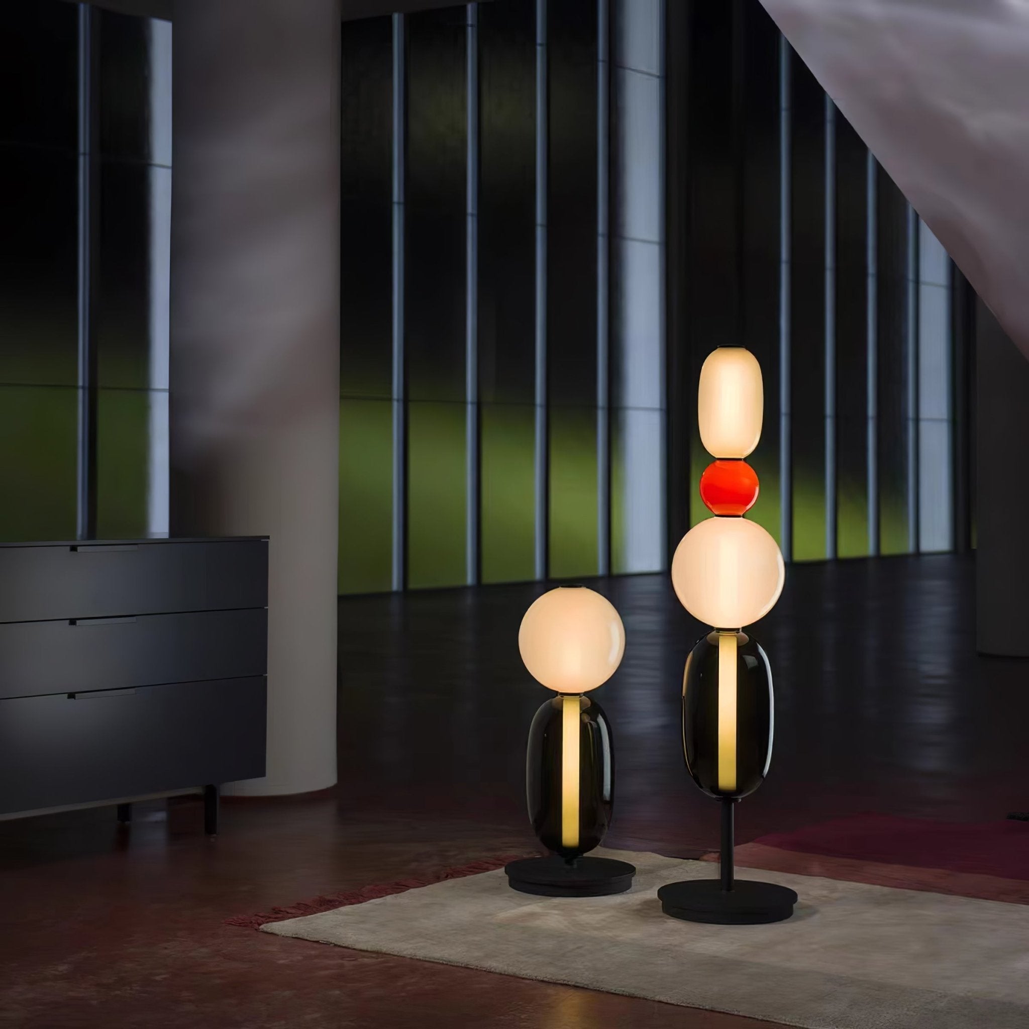 Willowshire Glass Floor Lamp