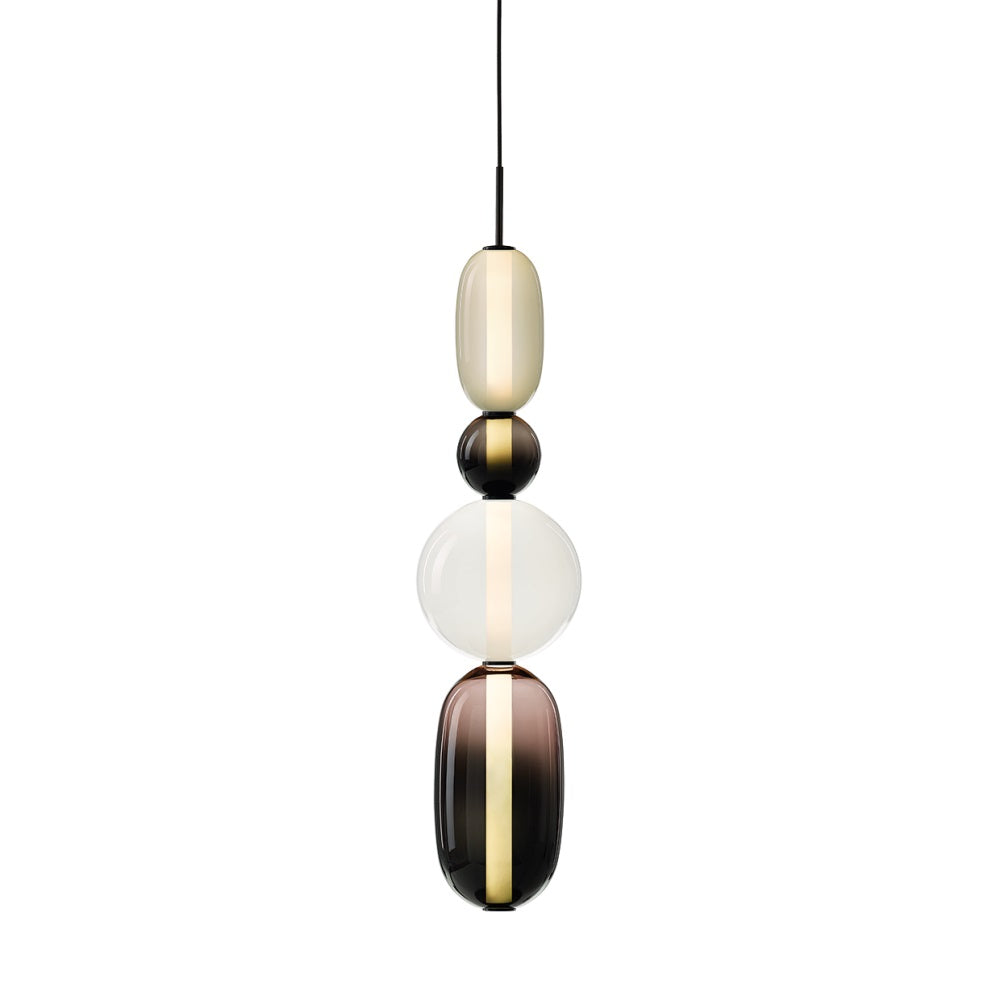 Zodore Premium Art Stained Glass Pendant Lamp - Neutral Decor