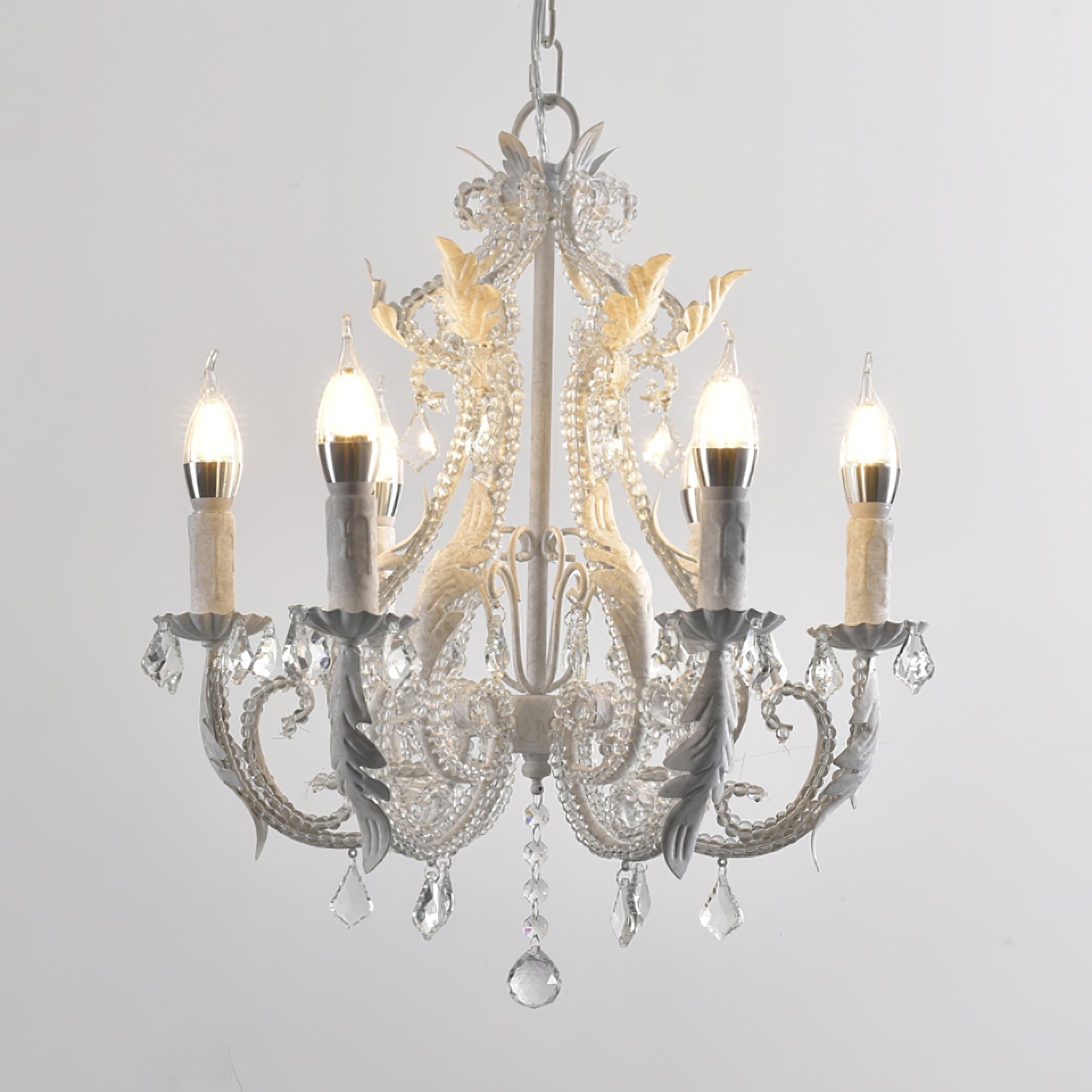 Yuna Pendant Lamp Candle Holder Crystal Beads