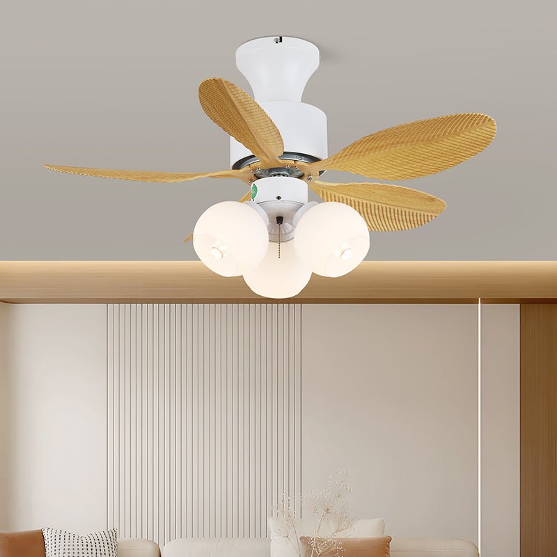 Celoia Colorful Glass Ceiling Fan Light