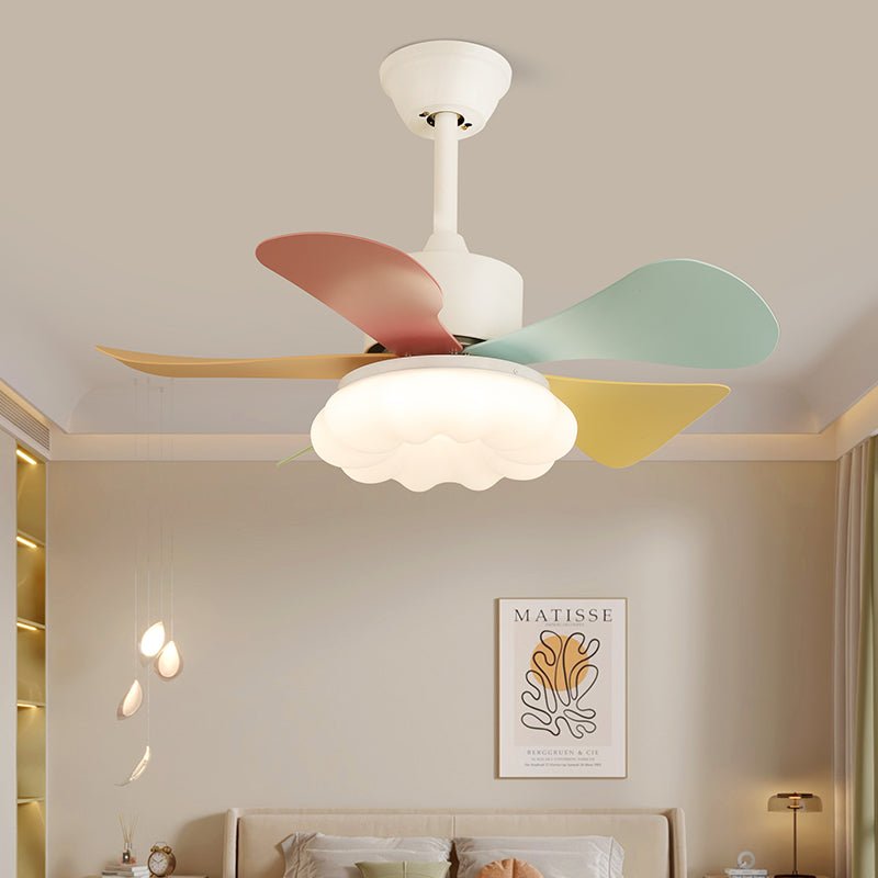 Celoia Colorful Glass Ceiling Fan Light
