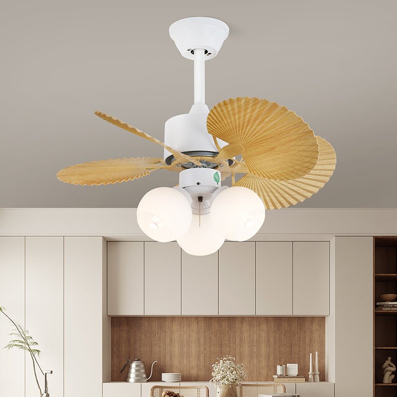 Celoia Colorful Glass Ceiling Fan Light