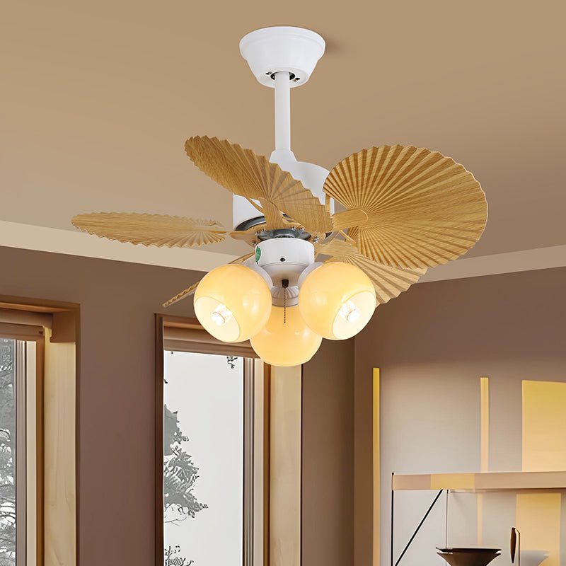 Celoia Colorful Glass Ceiling Fan Light