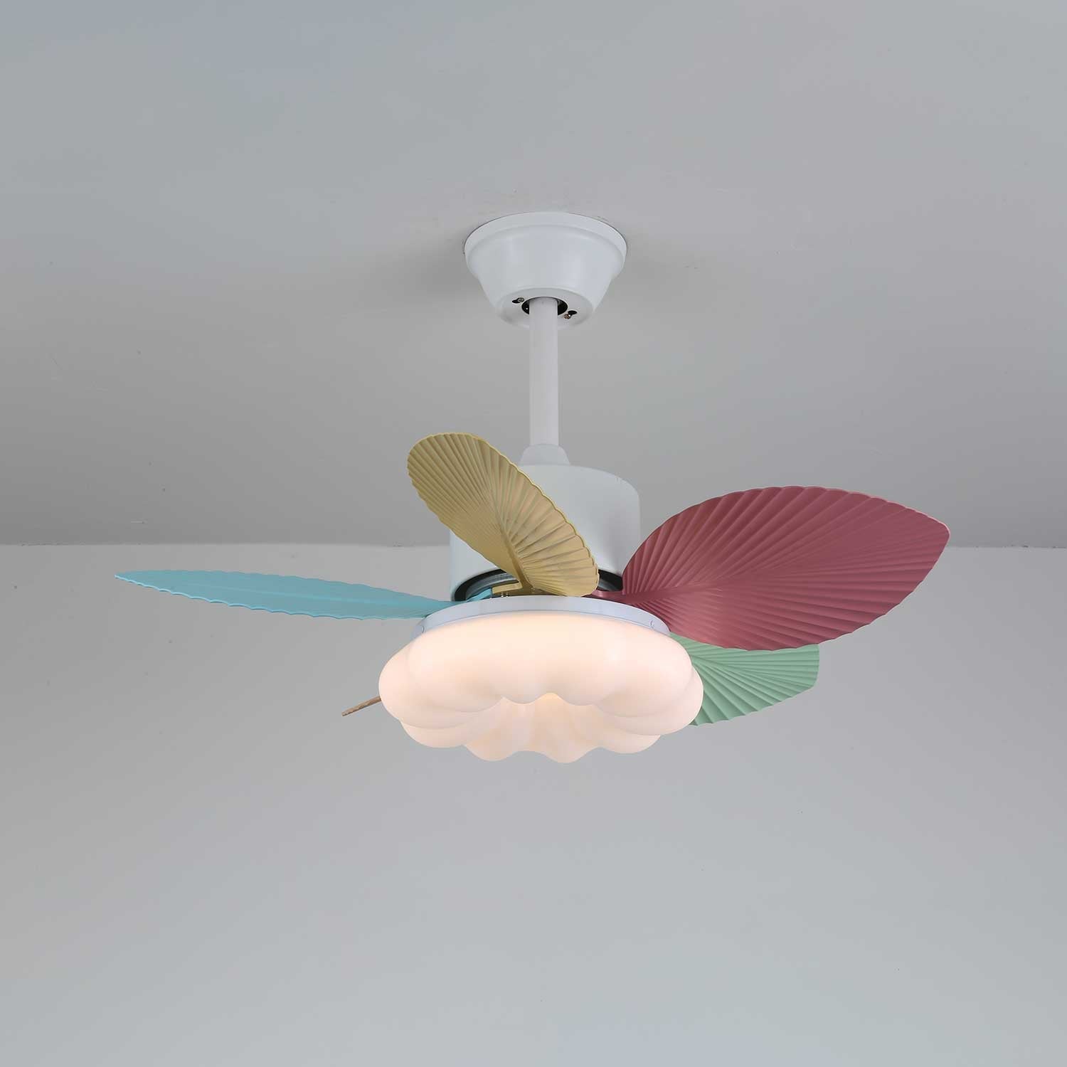 Celoia Colorful Glass Ceiling Fan Light