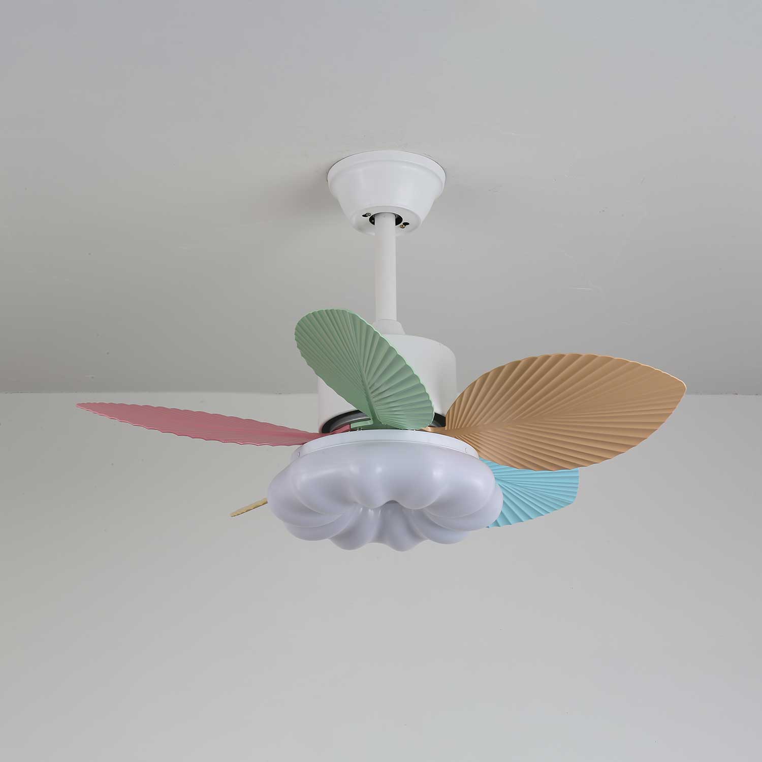 Celoia Colorful Glass Ceiling Fan Light