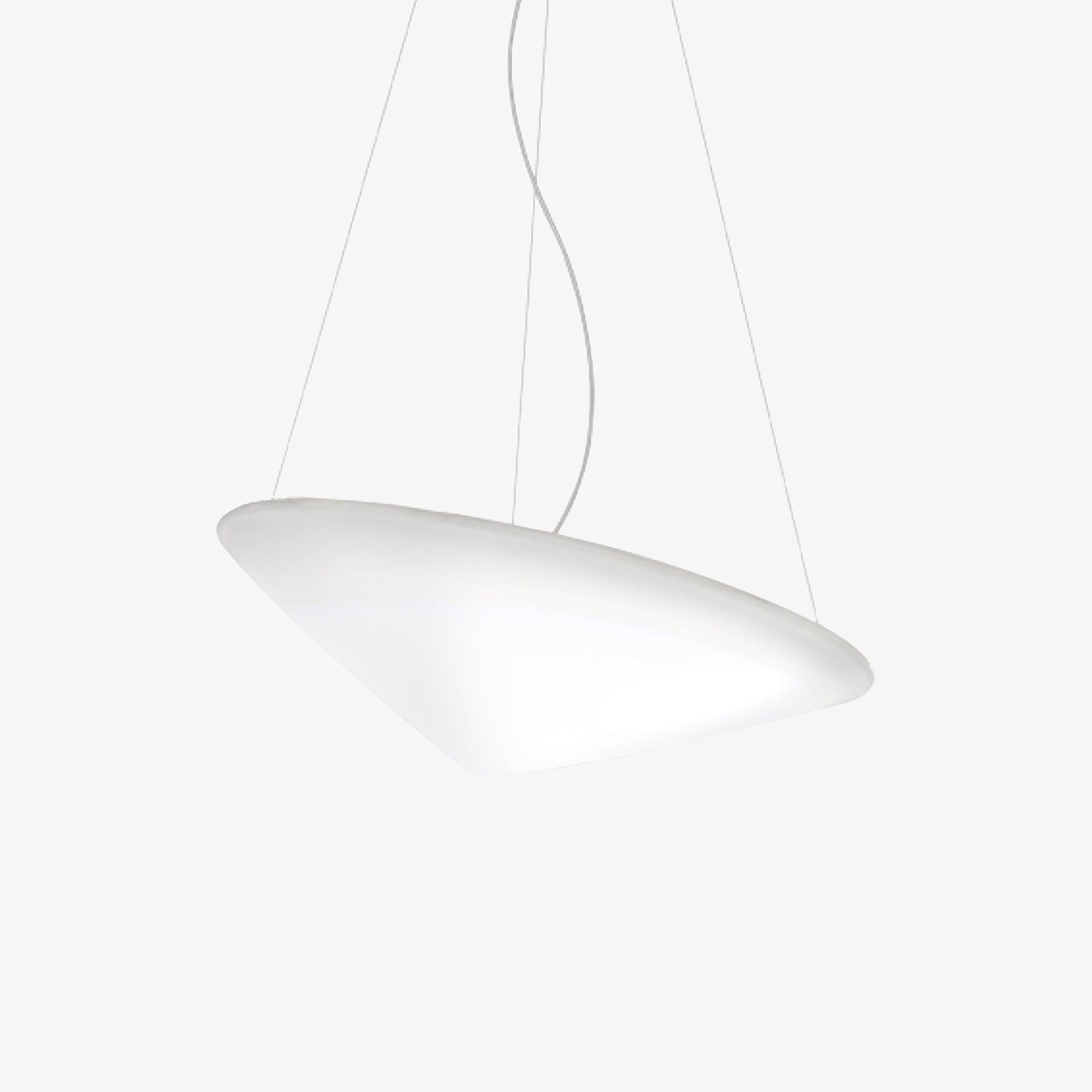 Othian Pendant Lamp Polyethylene Tilted Hat Minimalist