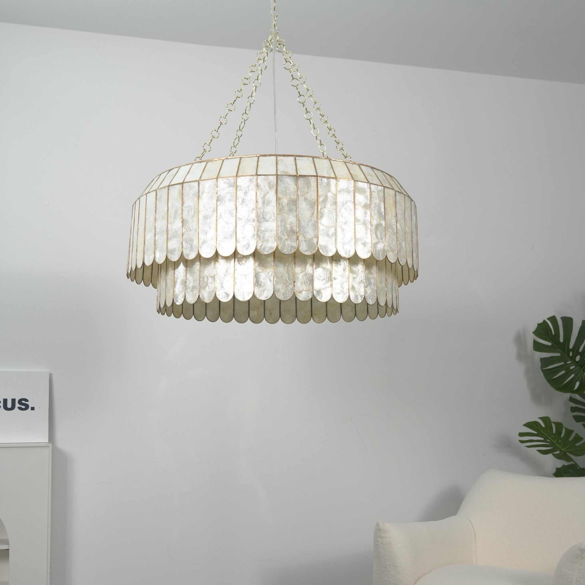Capiz Aurelia Chandelier