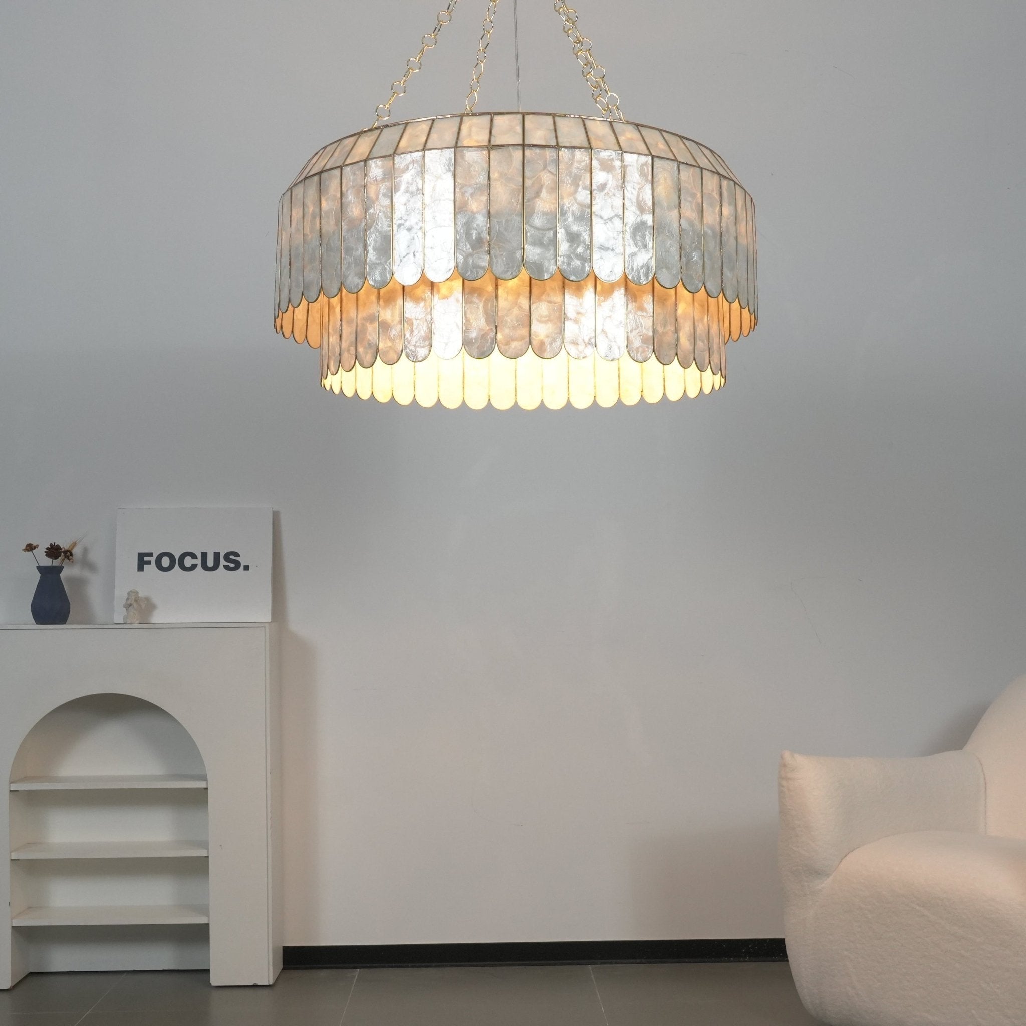 Capiz Aurelia Chandelier