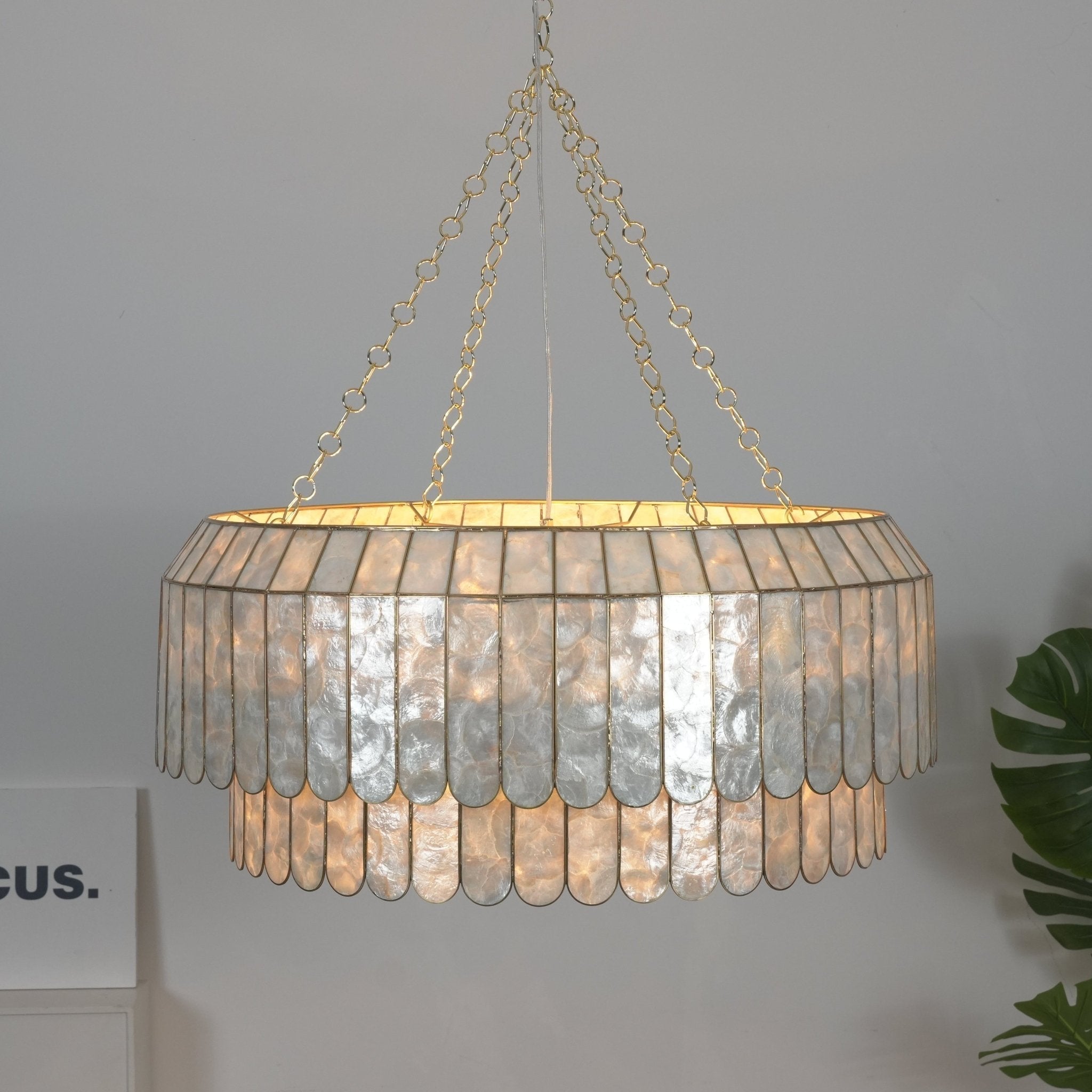 Capiz Aurelia Chandelier
