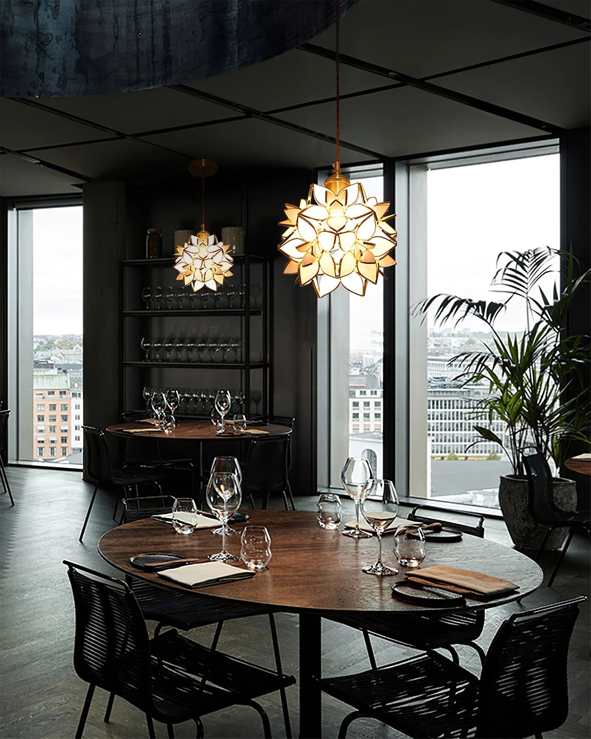 Amara Luxury Glass Pendant Light - Neutral Decor