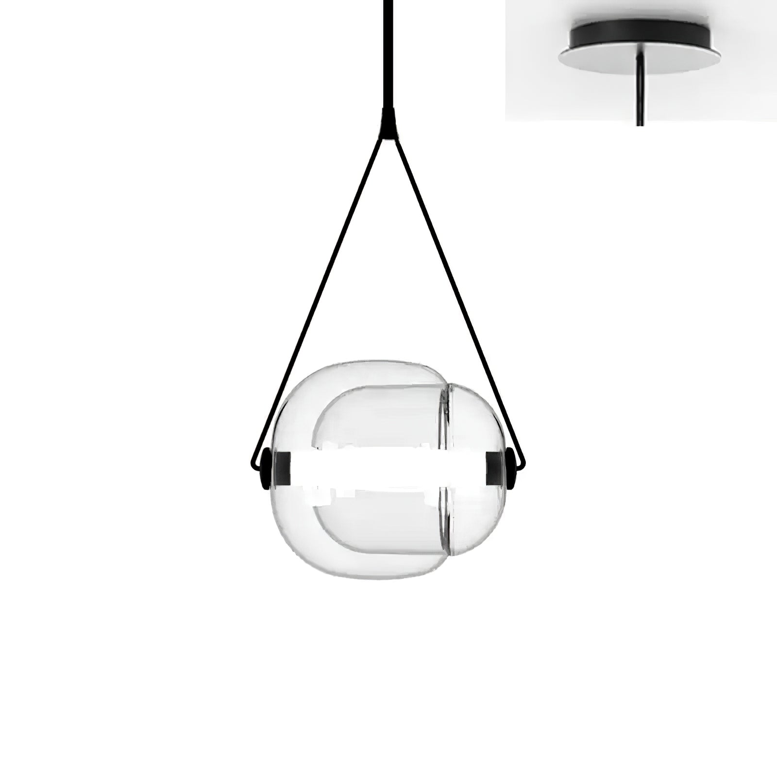 Ovexa Contemporary Glass Pendant Light