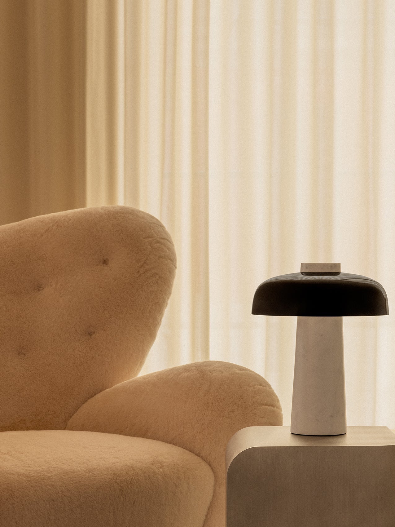 Oakley Travertine Table Lamp
