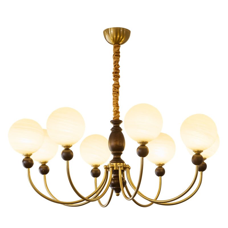 Syvineth Premium Nordic Orbital Wood Chandelier